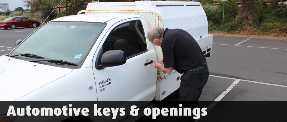 Automotive keys and openings